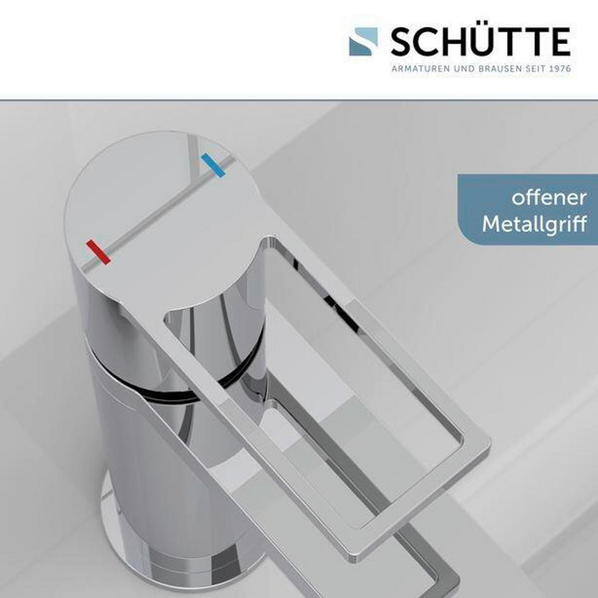 WASCHTISCHARMATUR 5/18/18 cm  - Chromfarben, Basics, Metall (5/18/18cm) - Schütte