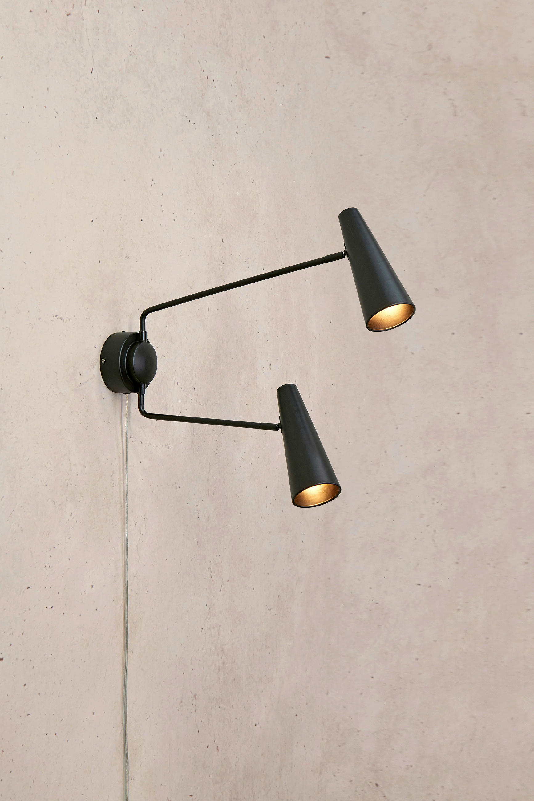 WANDLEUCHTE - Schwarz, Basics, Metall (62/50,5/12cm) - Markslöjd