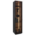VITRINE Anthrazit  45,8/198,6/40 cm  - Anthrazit/Schwarz, Design, Glas/Holz (45,8/198,6/40cm) - Dieter Knoll