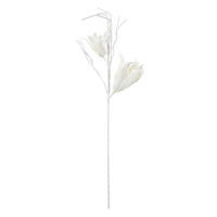 UMĚLÁ KVĚTINA 105 cm - bílá, Basics, kov/plast (105cm)