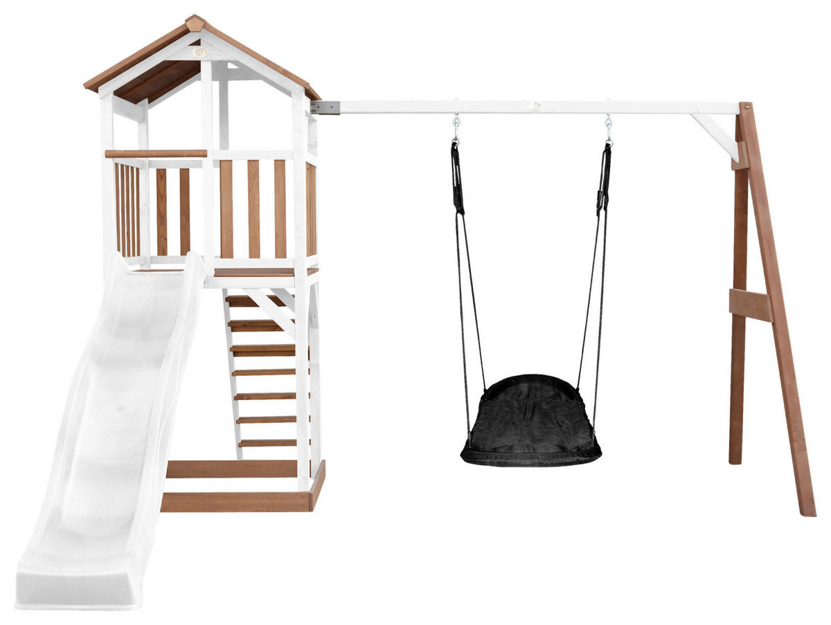 SPIELTURM 356,6/241,9/349 cm  - Blau/Weiss, Konventionell, Holz/Kunststoff (356,6/241,9/349cm)