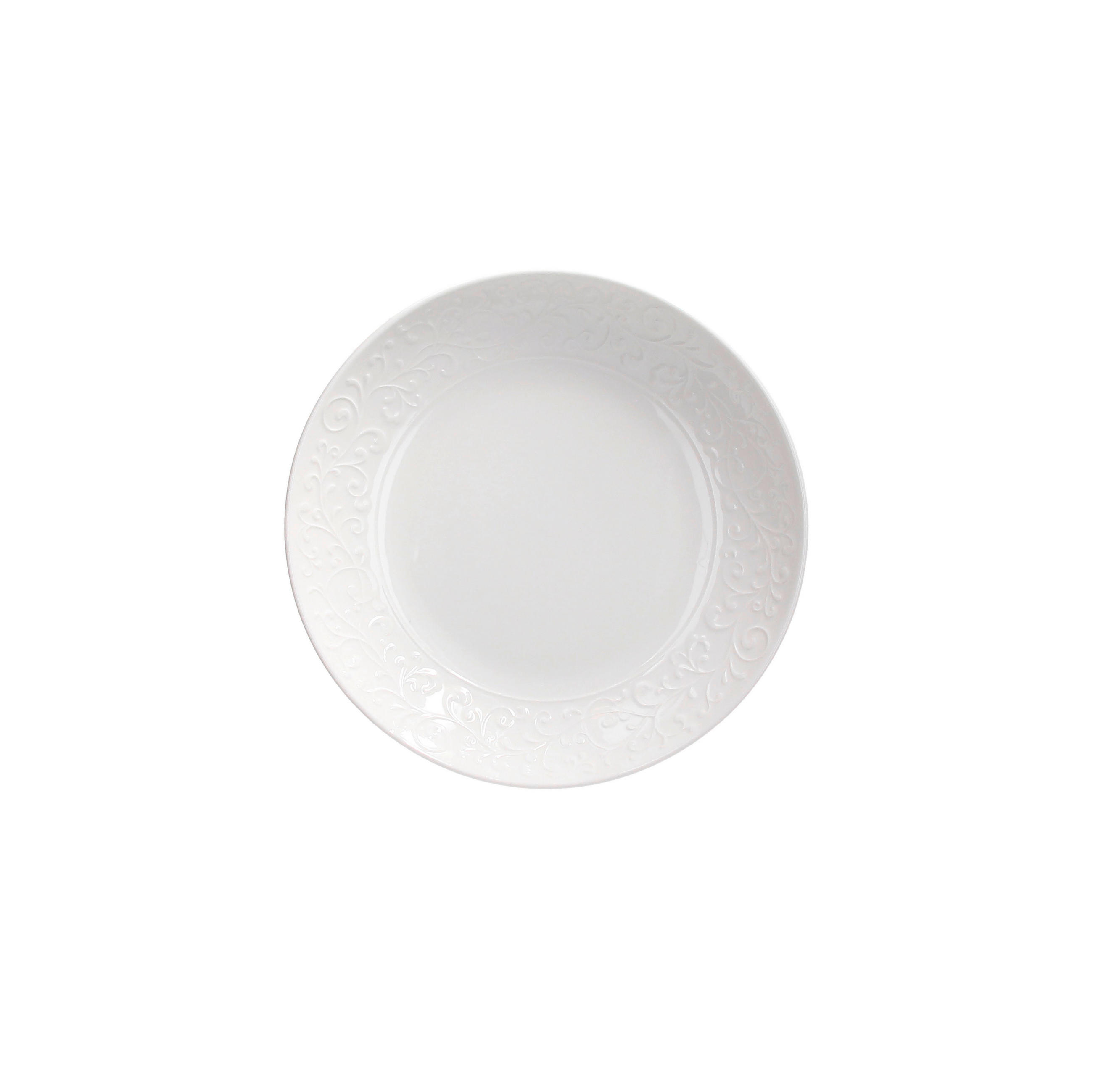 GLOBOKI KROŽNIK  Jasmin Bianco  keramika   23/4 cm      - bela, Basics, keramika (23/4cm) - Tognana