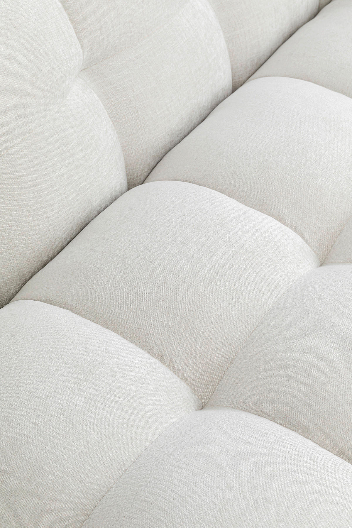 3-SITZER-SOFA Chenille Weiß  - Schwarz/Weiß, Design, Holz/Textil (240/70/107cm) - Kare-Design