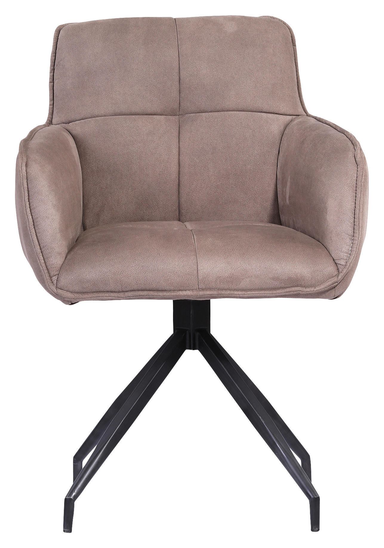 STOLICA SA RUKONASLONOM  svetlobraon       - svetlobraon/crna, Moderno, metal/tekstil (47,50/85/61,50cm) - Hom`in