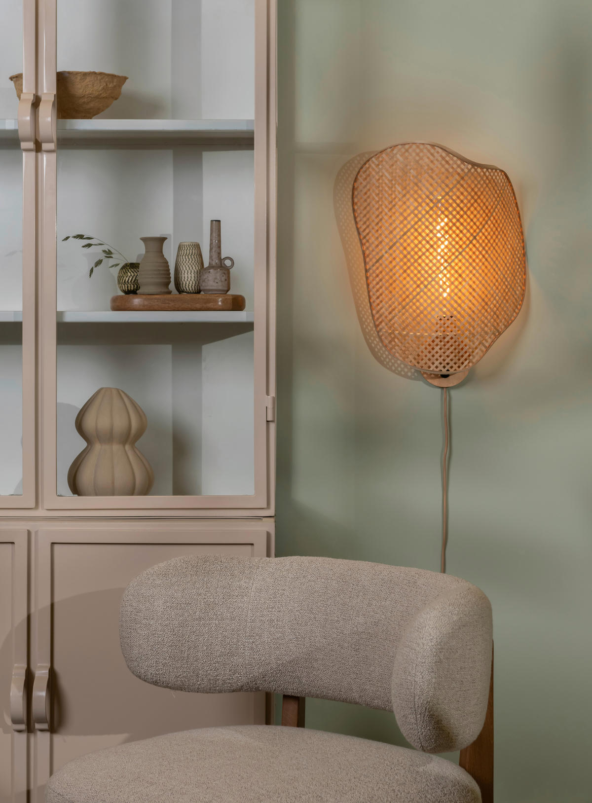 WANDLEUCHTE 40/10/50 cm   - Naturfarben, Basics, Naturmaterialien (40/10/50cm) - Good & Mojo