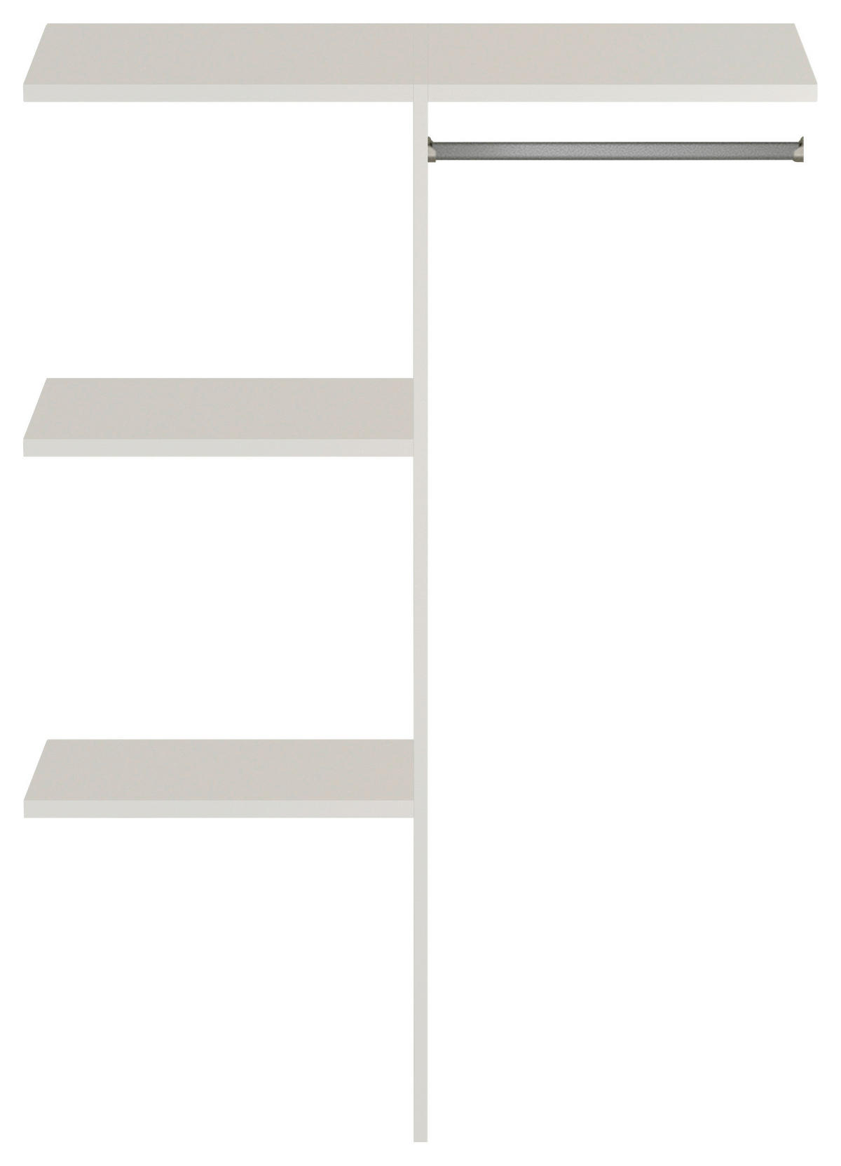 INNENEINTEILUNG 98,7/146/53 cm  - Weiß, Basics, Holzwerkstoff/Metall (98,7/146/53cm) - Jutzler