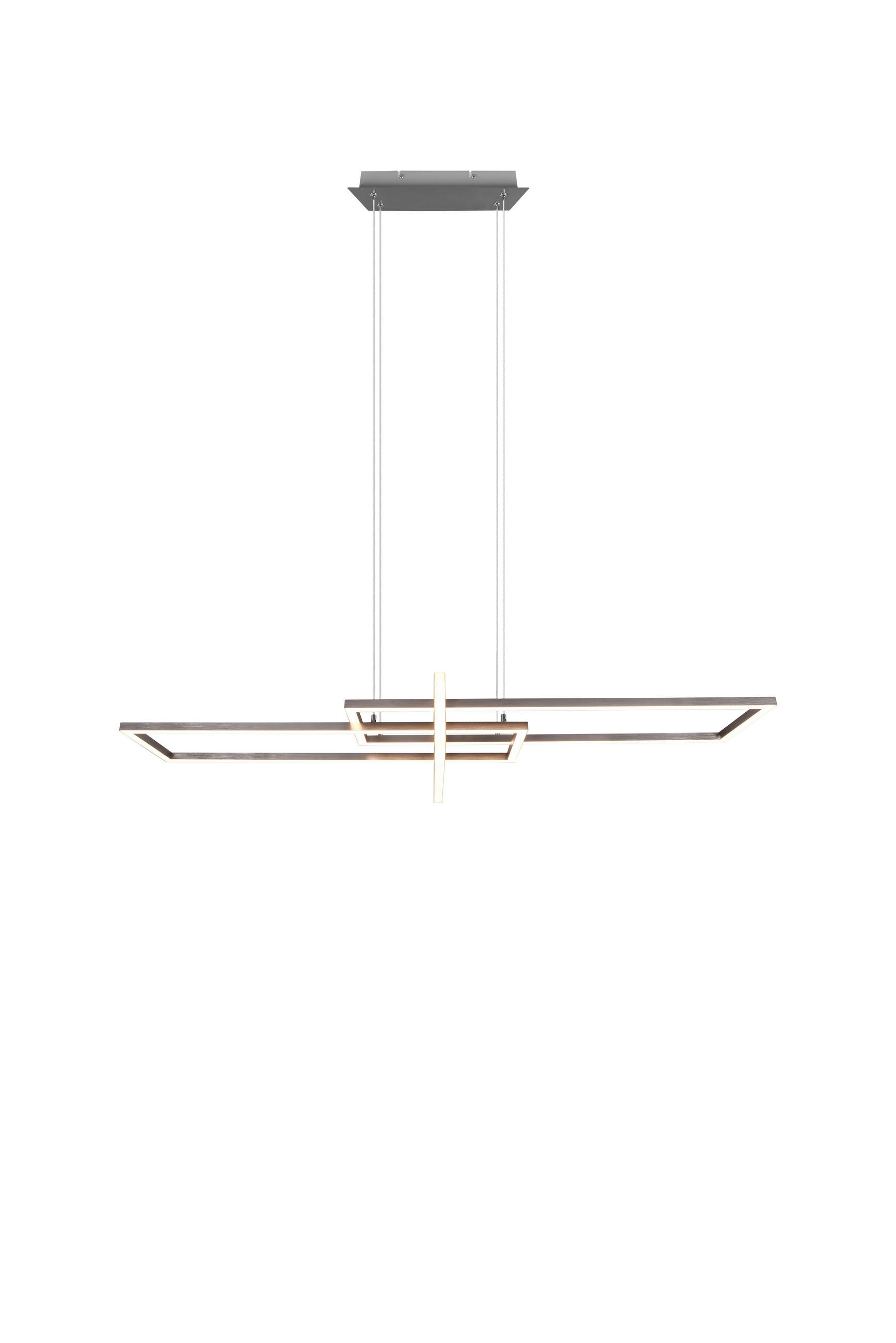 Trio Leuchten Led-Hängeleuchte Nickel 40x150x110 cm