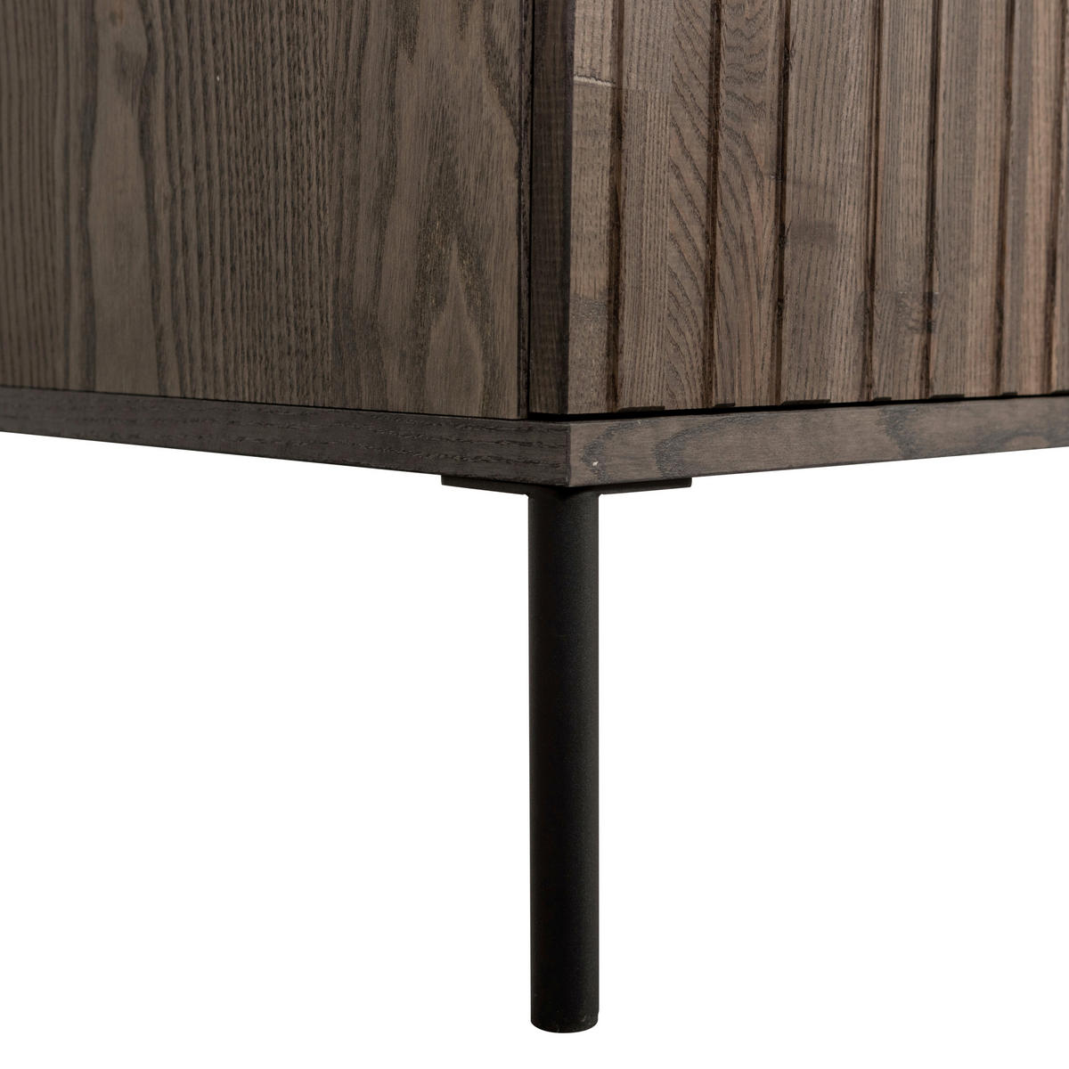 LOWBOARD Gravure 100/56/44 cm   - Schwarz/Braun, Design, Holz/Metall (100/56/44cm) - Livetastic