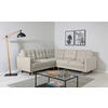 ECKSOFA Hellgrau  - Buchefarben/Hellgrau, Design, Holz/Textil (242/242cm) - MID.YOU