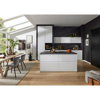EINBAUKÜCHE ULTRA GLISS  - Weiß, Design, Holzwerkstoff - Novel
