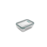 CLIPBOX 0,45 l  - Transparent/Salbeigrün, Basics, Kunststoff (12/15,6cm) - Rotho