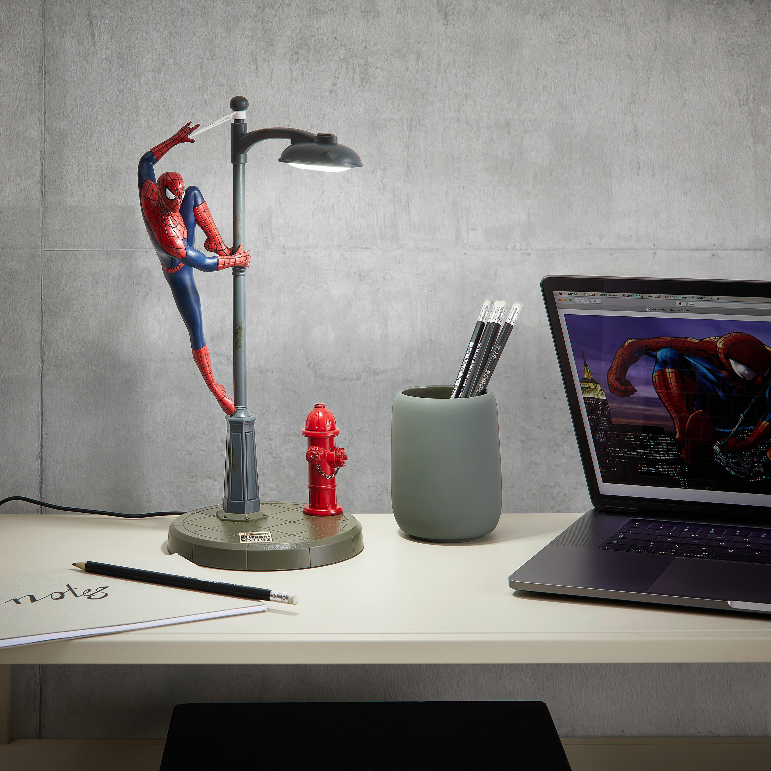 SCHREIBTISCHLEUCHTE Spiderman 34.5/15.5/17 cm   - Basics (34.5/15.5/17cm) - Marvel