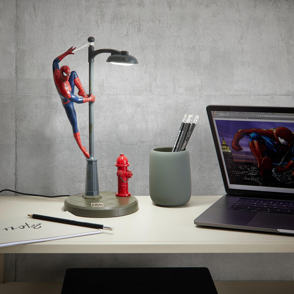 SCHREIBTISCHLEUCHTE Spiderman 34.5/15.5/17 cm   - Basics (34.5/15.5/17cm) - Marvel