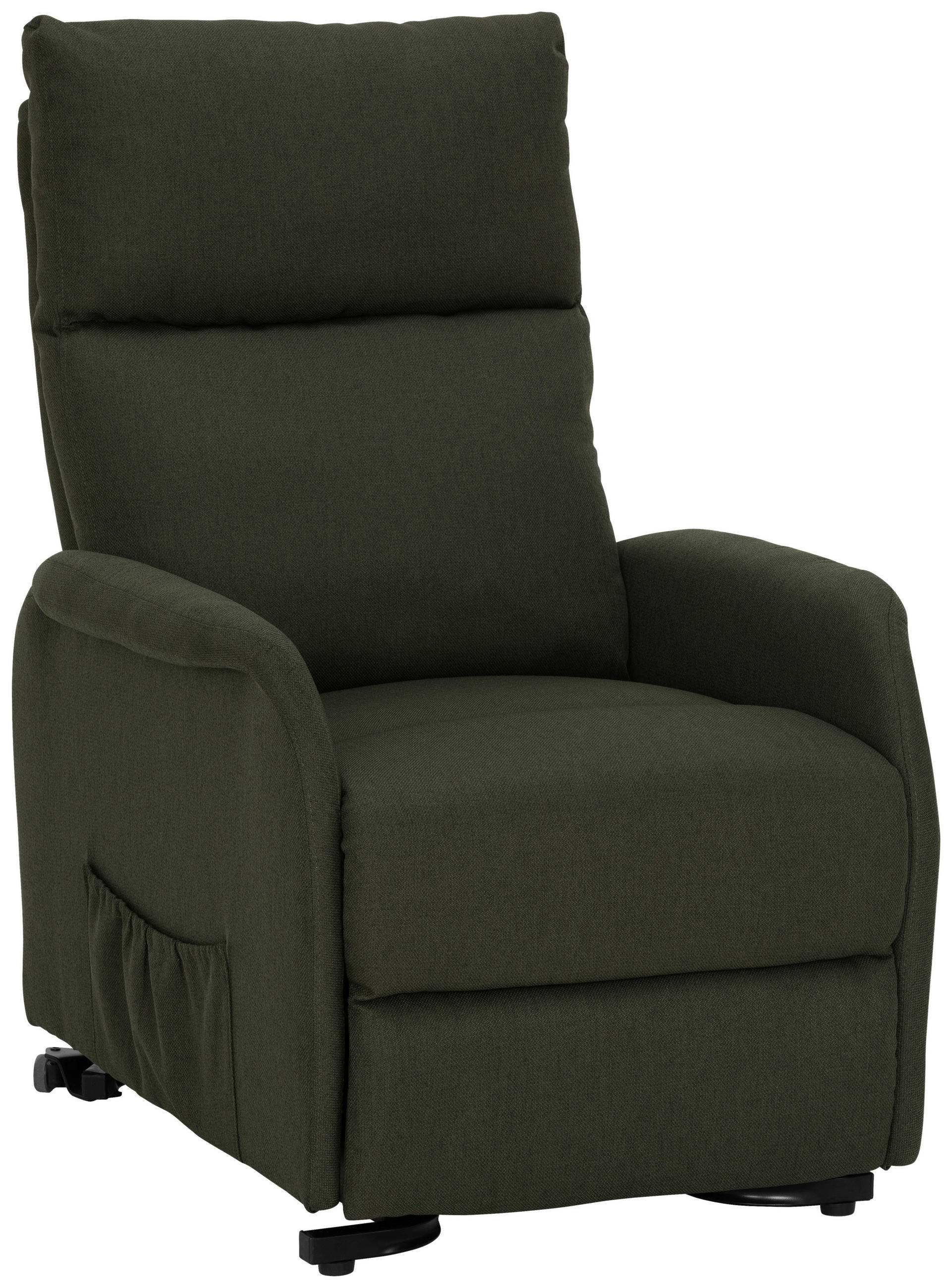 FERNSEHSESSEL  mit Webstoff Grün  - Schwarz/Grün, KONVENTIONELL, Textil/Metall (68/103-80/93-158cm) - P & B