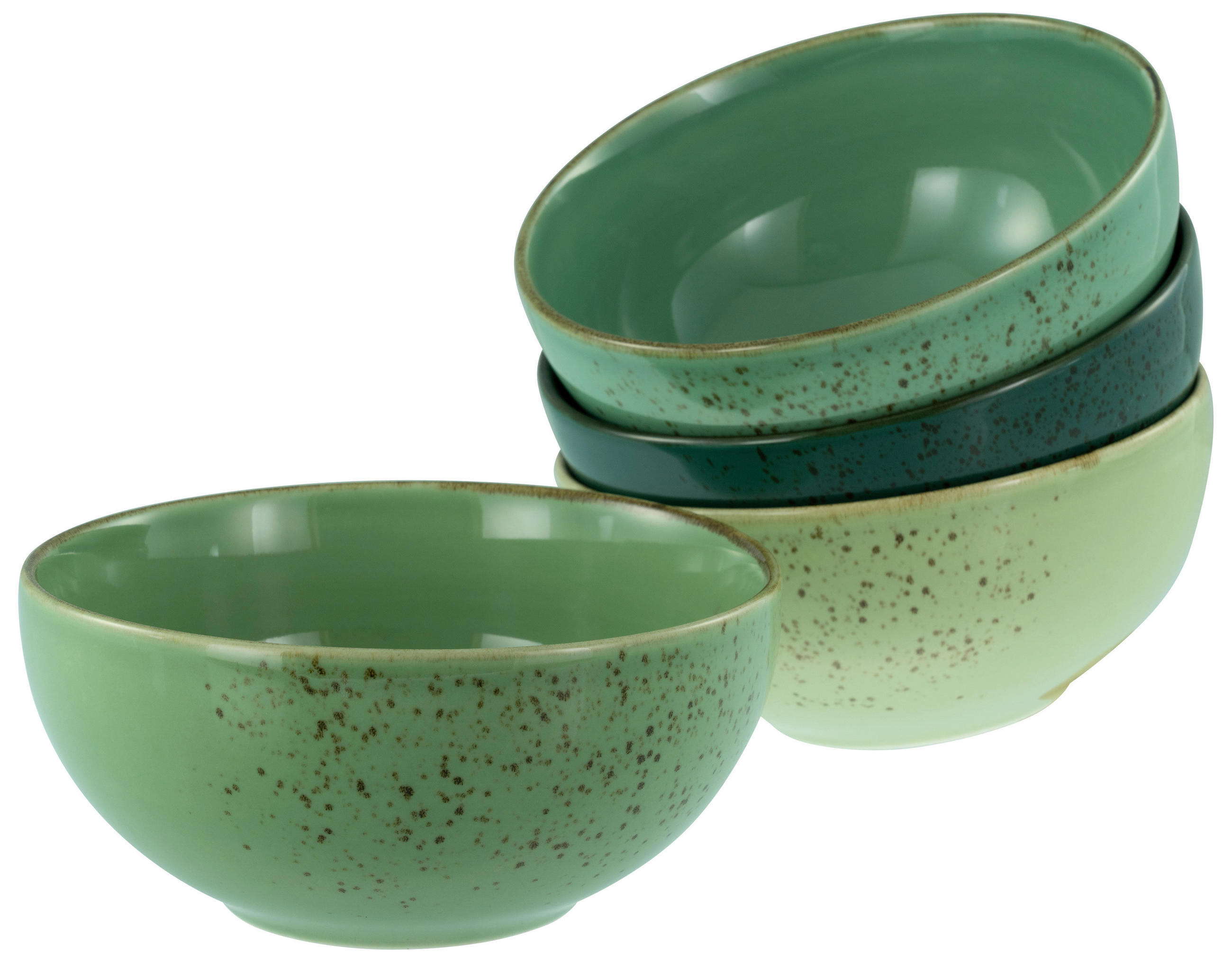 SKÅLSET 4 delar Nature Collection   - grön, Design, keramik - Creatable