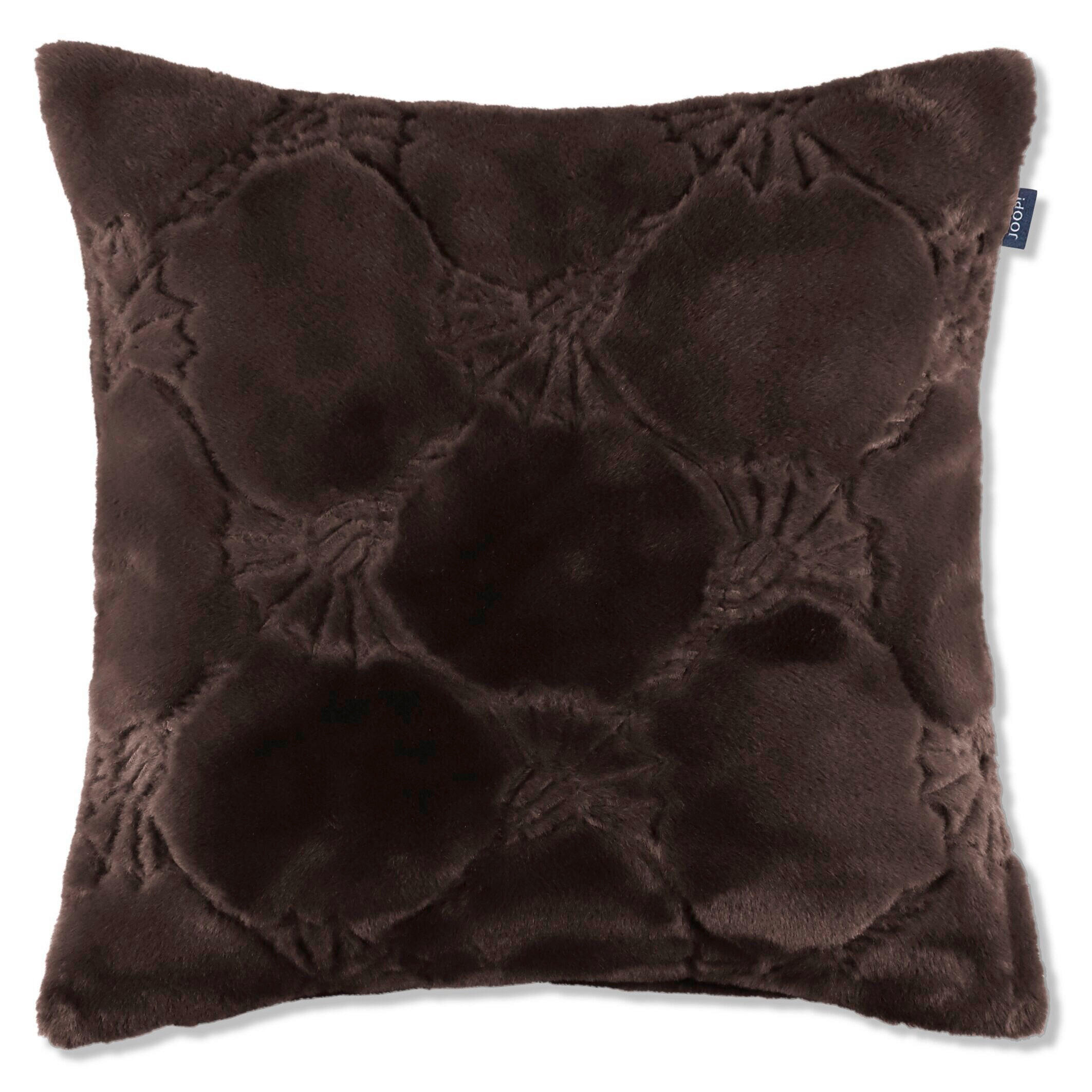 KISSENHÜLLE J! Cozy Cornflower umbra 50/50 cm  - Braun, Design, Textil (50/50cm) - Joop!