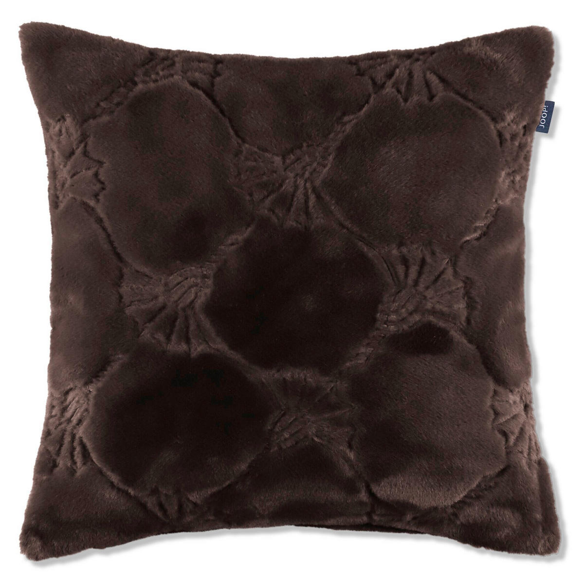 KISSENHÜLLE J! Cozy Cornflower umbra 50/50 cm  - Braun, Design, Textil (50/50cm) - Joop!