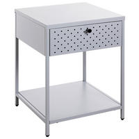 NACHTSCHRANK 40/53/40 cm  - Grau, Design, Metall (40/53/40cm)