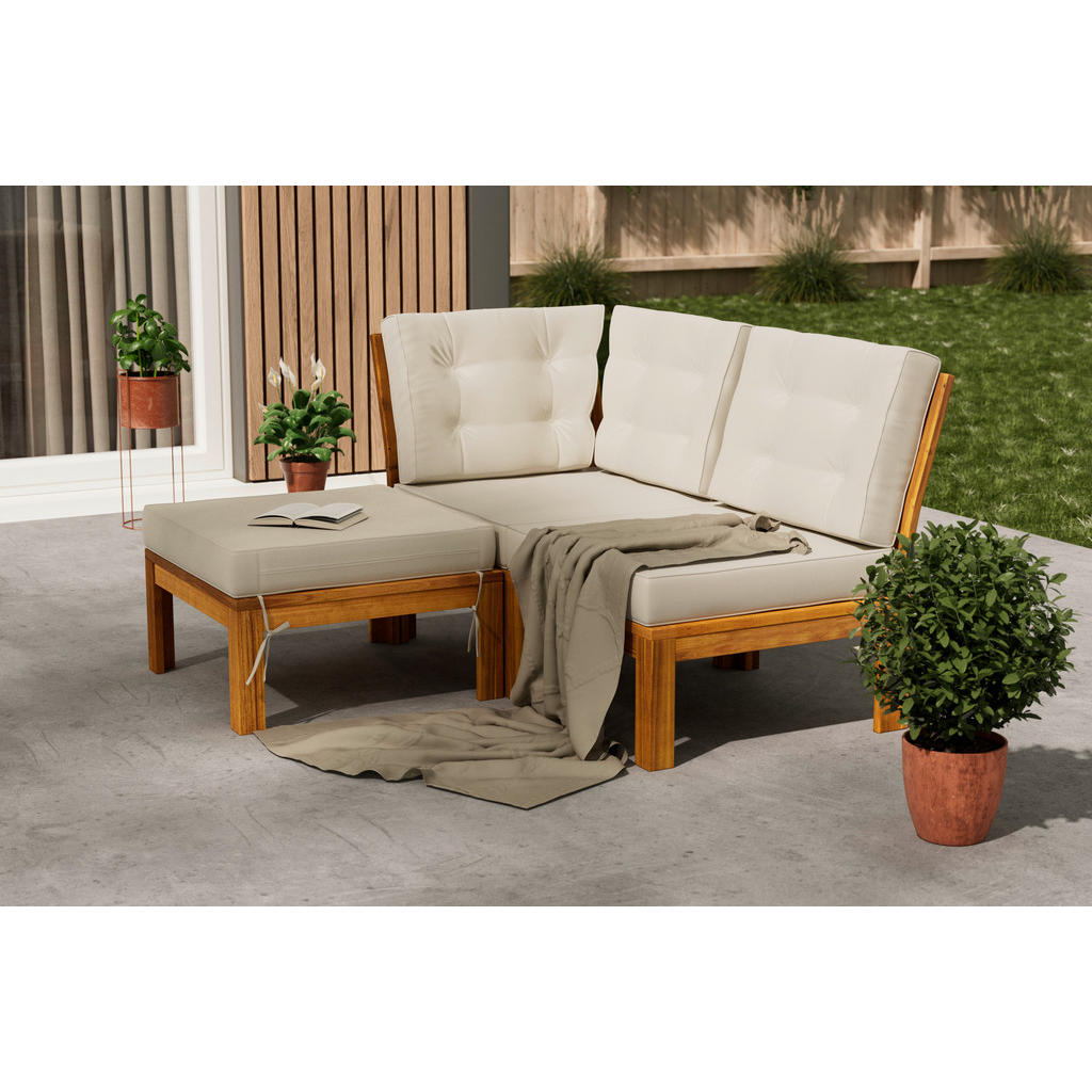 Ambia Garden ZAHRADNÍ SEDACÍ SOUPRAVA dřevo, textil