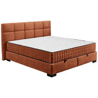 BOXBETT 160/200 cm  in Cognac  - Cognac/Schwarz, Modern, Holzwerkstoff/Kunststoff (160/200cm) - MID.YOU