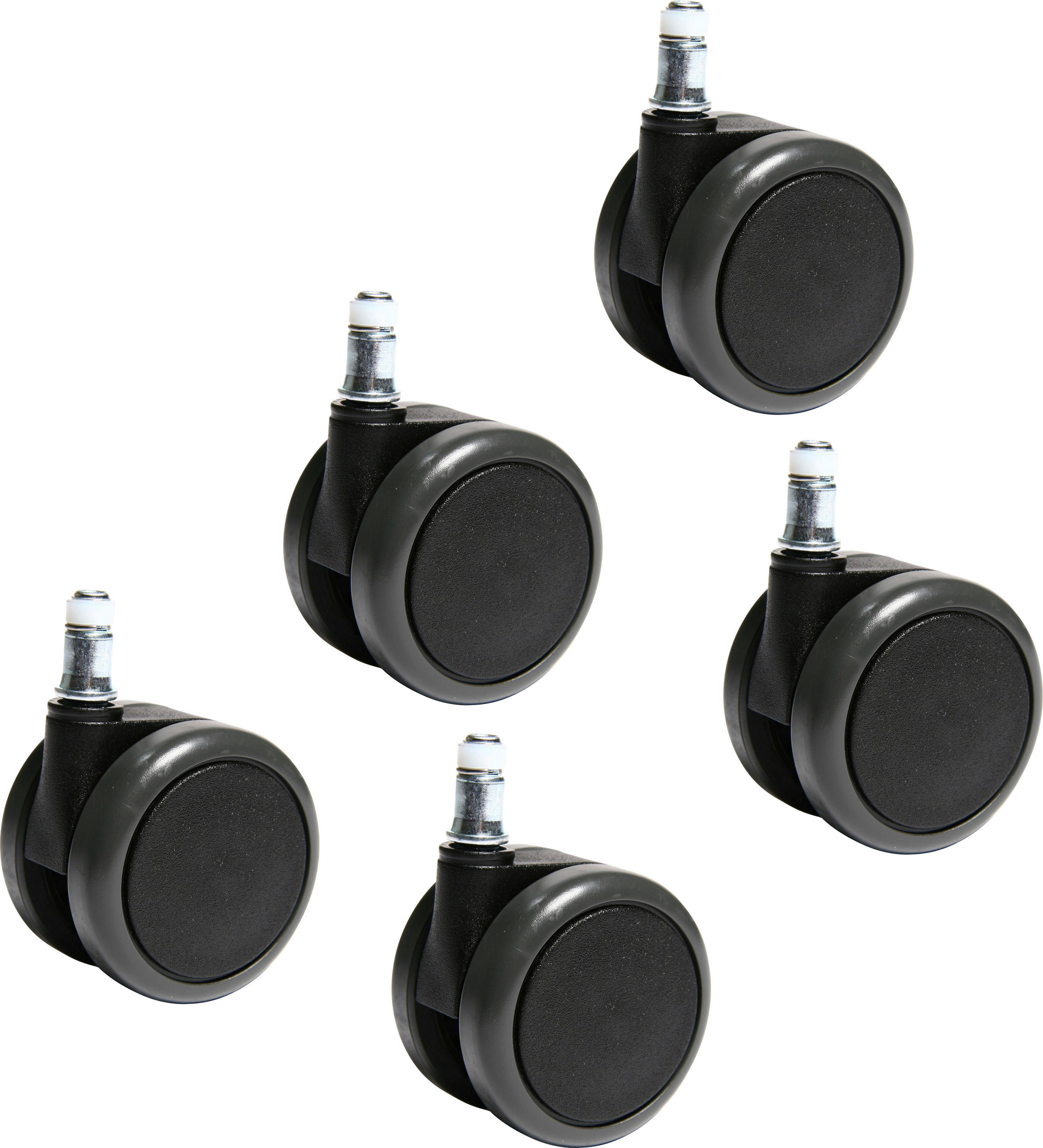 DREHSTUHLROLLE 5-teilig  - Schwarz, Basics, Kunststoff (4,5/9,5/6,5cm) - Topstar