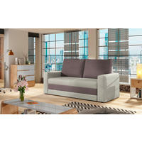 SCHLAFSOFA in Samt Creme  - Creme/Schwarz, Design, Kunststoff/Textil (150/90/90cm) - MID.YOU