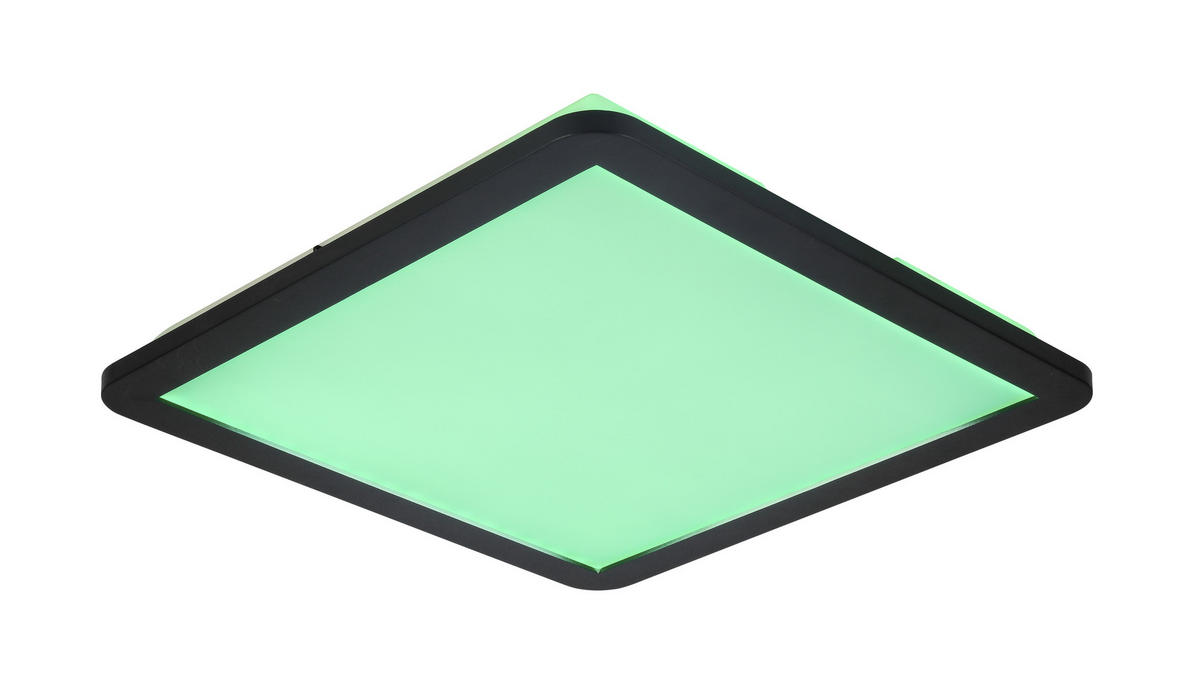PLAFONIERĂ CU LED - alb/negru, Trend, plastic (40/40/4cm) - Novel