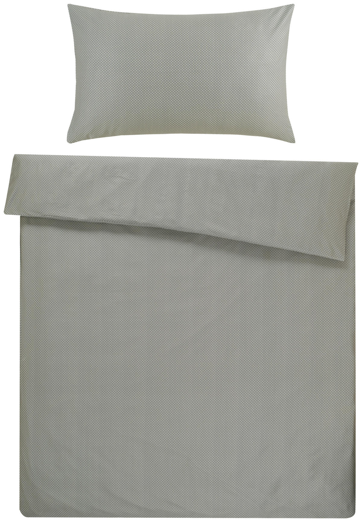 BETTWÄSCHESET Satin 160/210 cm  65 cm/100 cm  - Mintgrün, Basics, Textil (160/210cm) - Ambiente