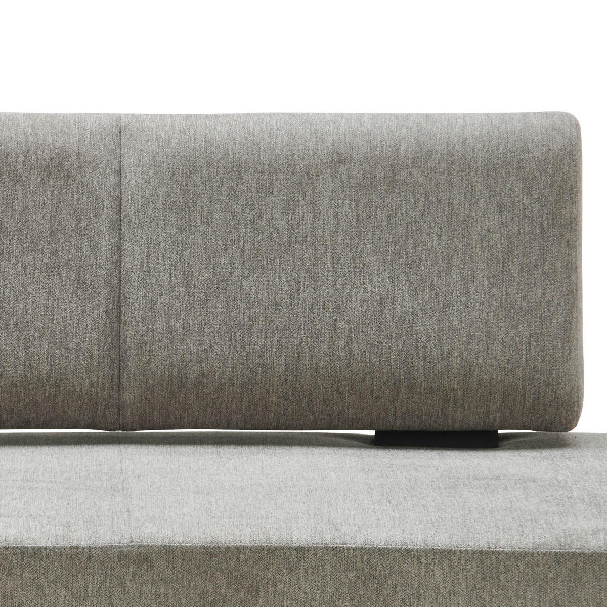 SITZBANK 130/48/90 cm Webstoff Grau Eiche vollmassiv  - Schwarz/Grau, MODERN, Holz/Textil (130/48/90cm) - Livetastic