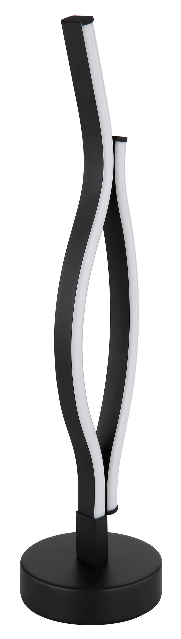 LED-TISCHLEUCHTE GERONIMO 12/47 cm   - Schwarz/Weiß, Design, Kunststoff/Metall (12/47cm) - Globo