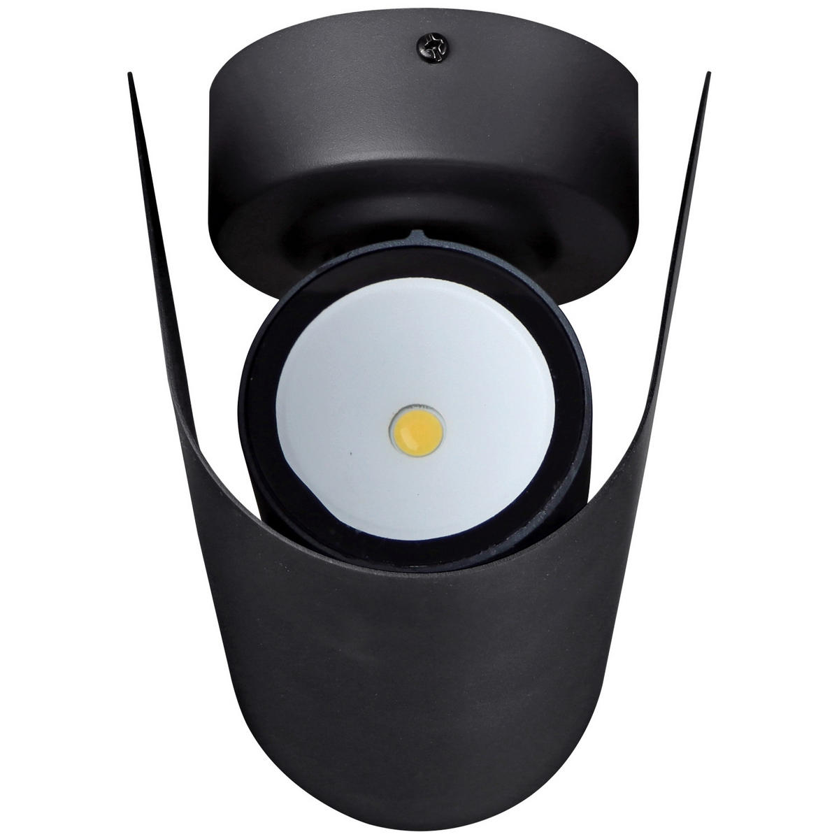 LED-AUSSENLEUCHTE NINA 19,8/13,8/11 cm  - Schwarz, Design, Metall (19,8/13,8/11cm)