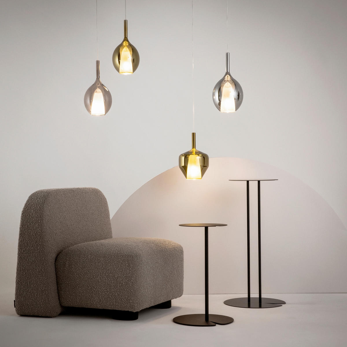PENDELLAMPA Duality 20/334 cm  - svart, Design, metall (20/334cm) - MAYTONI