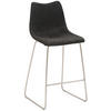 TRESENSTUHL Lederlook Schwarz, Edelstahlfarben  - Edelstahlfarben/Schwarz, KONVENTIONELL, Textil/Metall (49/99/51cm) - Livetastic