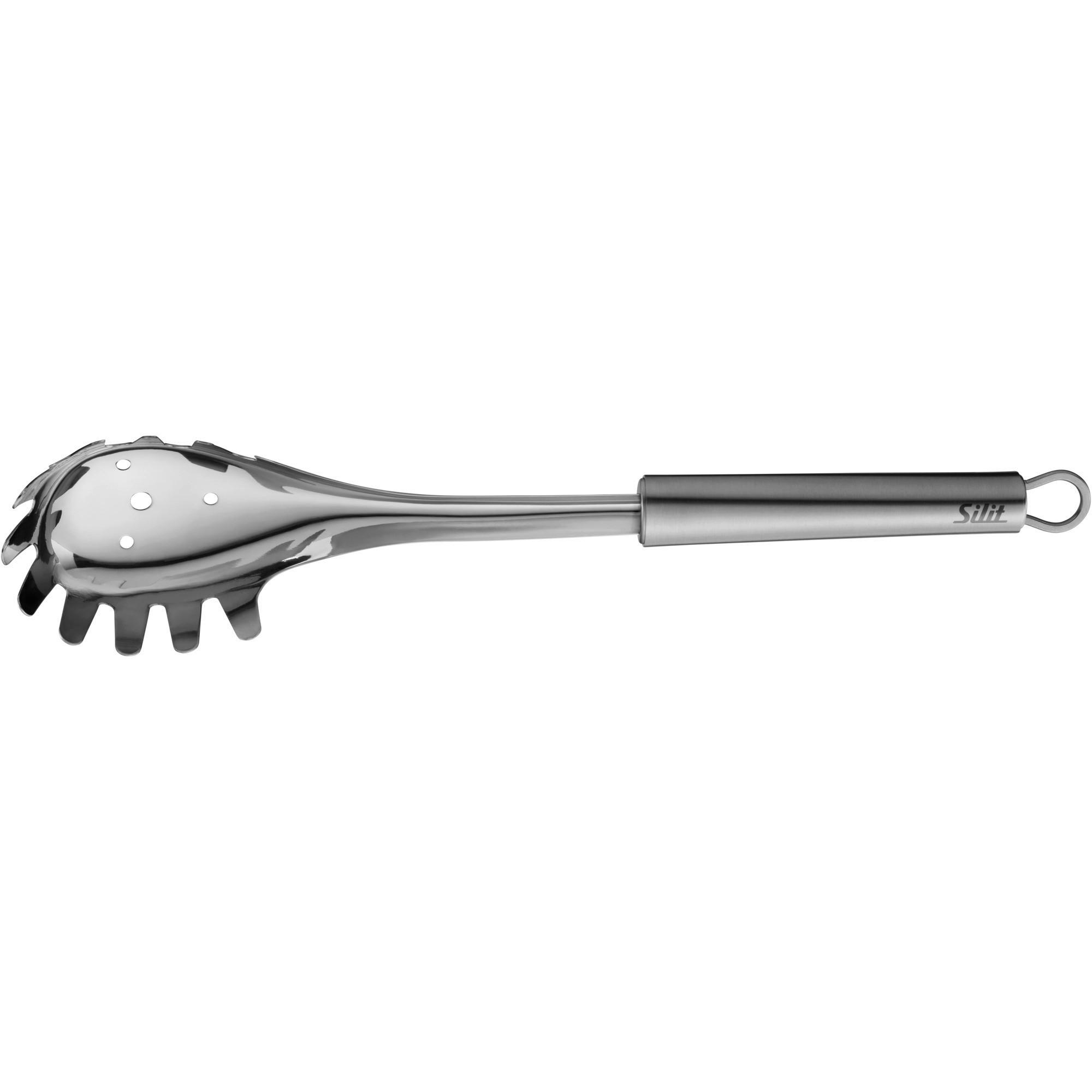 SPAGHETTILÖFFEL  - Silberfarben, Basics, Metall - Silit