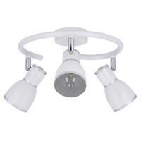 TAKLAMPA Fido 43/43/16 cm  - vit/kromfärg, Klassisk, metall (43/43/16cm)
