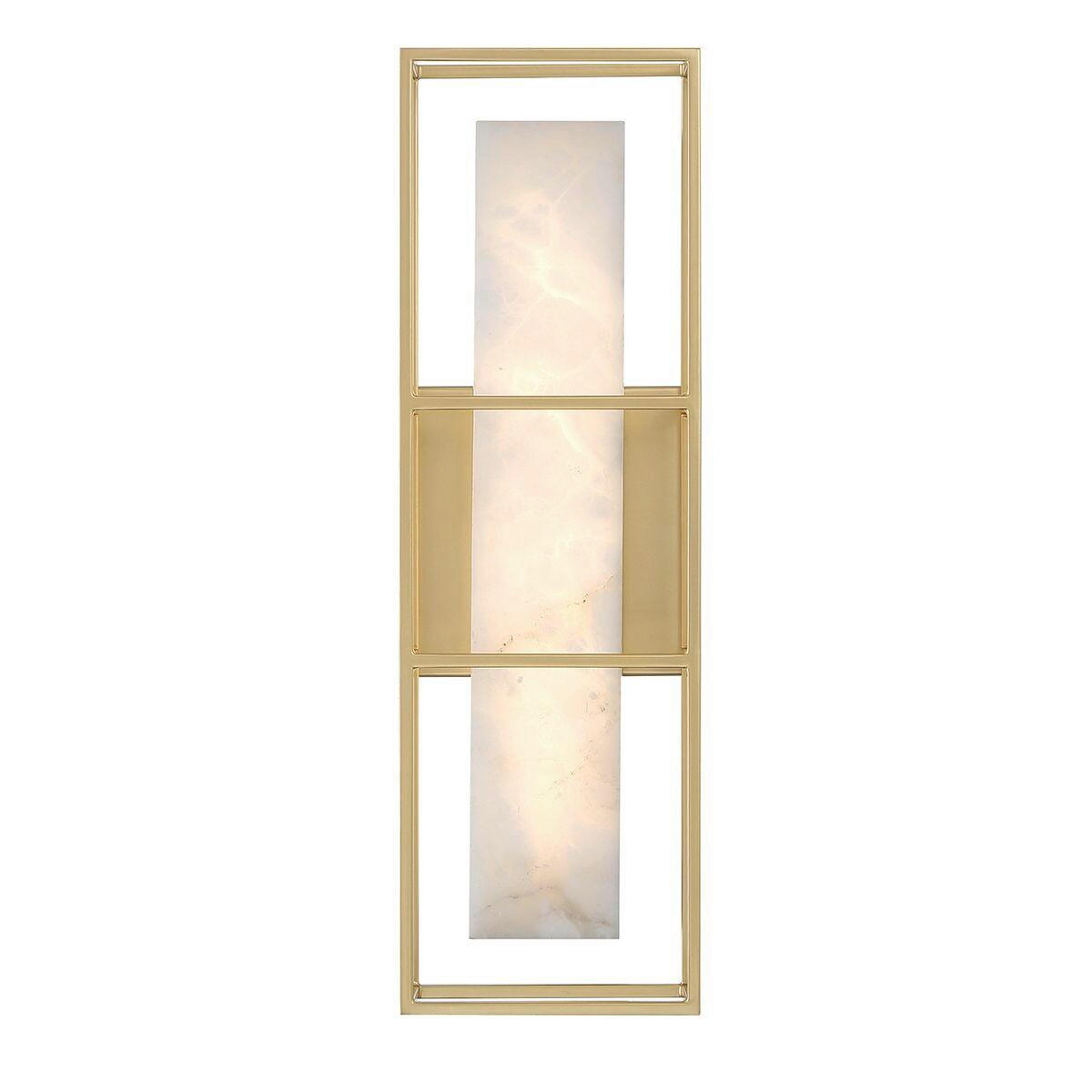LED-WANDLEUCHTE    - Goldfarben, KONVENTIONELL, Glas/Metall (40,6/12,7/11,5cm) - Elstead Lighting