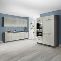 KUCHYNSKÝ BLOK - sivý dub/farba ušľachtilej ocele, Modern, kov (280/150cm) - Express-Kuechen