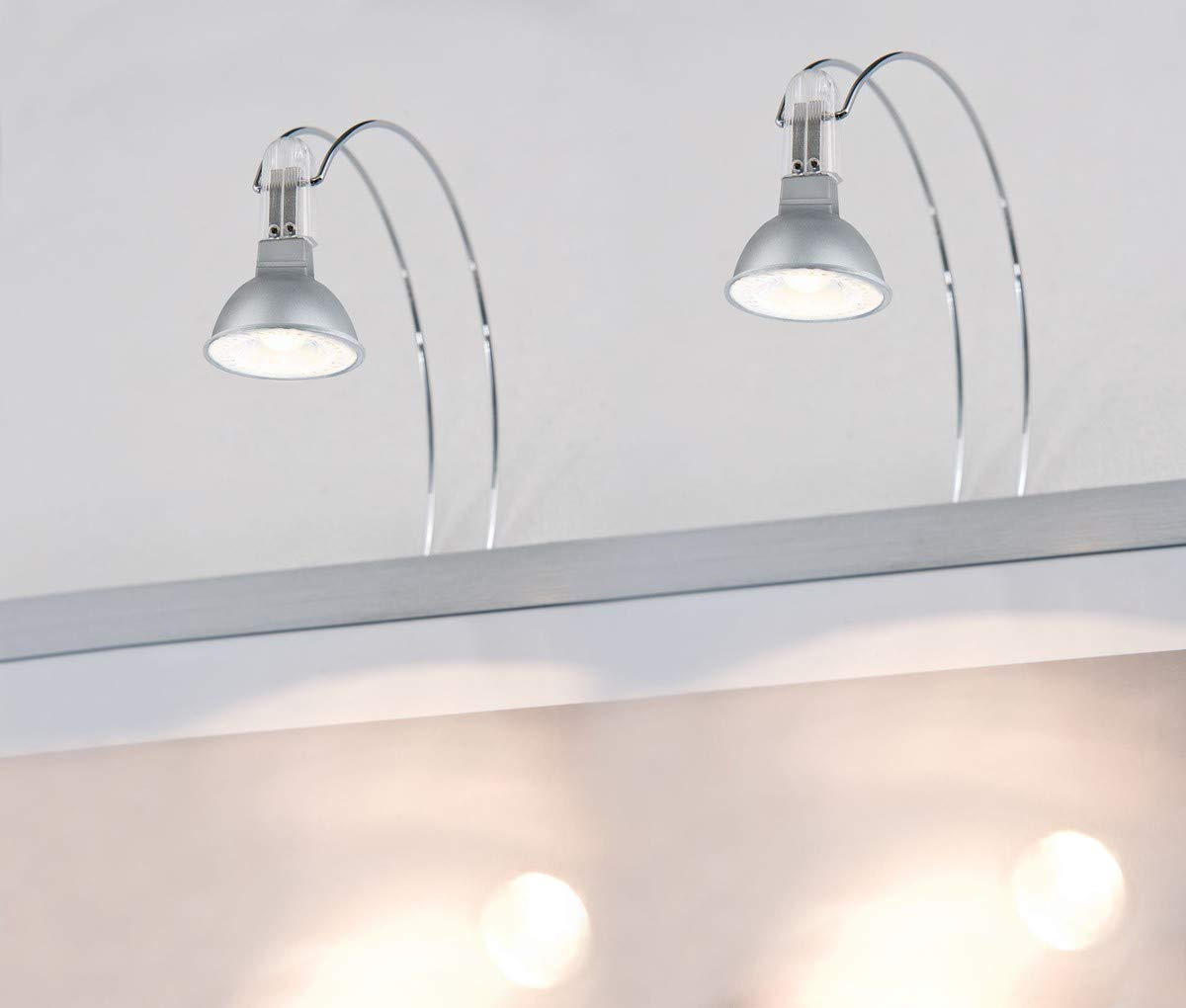 Spiegel-/Bilderleuchte 2er Set GALERIA LED II 2,5/30/18 cm   - Chromfarben, Design, Metall (2,5/30/18cm) - Paulmann