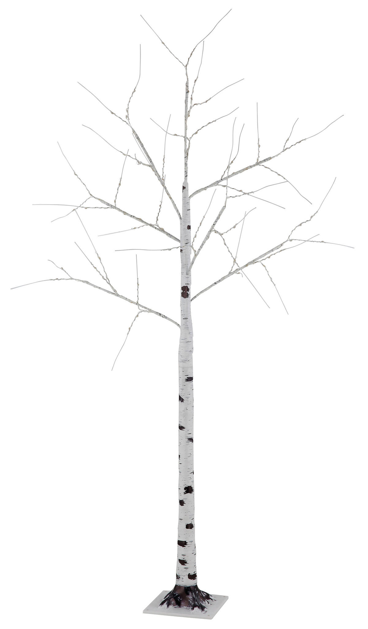 PODNA SVJETILJKA VANJSKA BIRCH  - bijela/crna, Konvencionalno, metal/plastika (80/150cm) - Globo