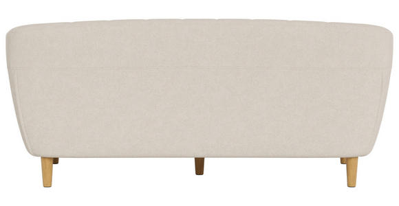 CHESTERFIELD-SOFA Flachgewebe Beige  - Eichefarben/Beige, Trend, Holz/Textil (191/78/84cm) - Ambia Home