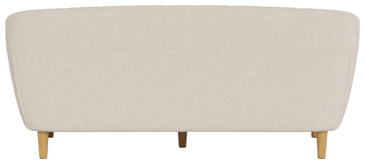CHESTERFIELD-SOFA Flachgewebe Beige  - Eichefarben/Beige, Trend, Holz/Textil (191/78/84cm) - Ambia Home
