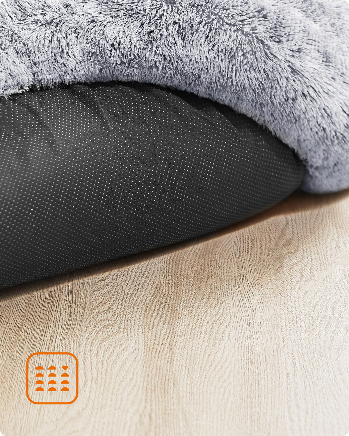 HUNDEBETT - Hellgrau, Trend, Textil (60/20/60cm) - Boxxx
