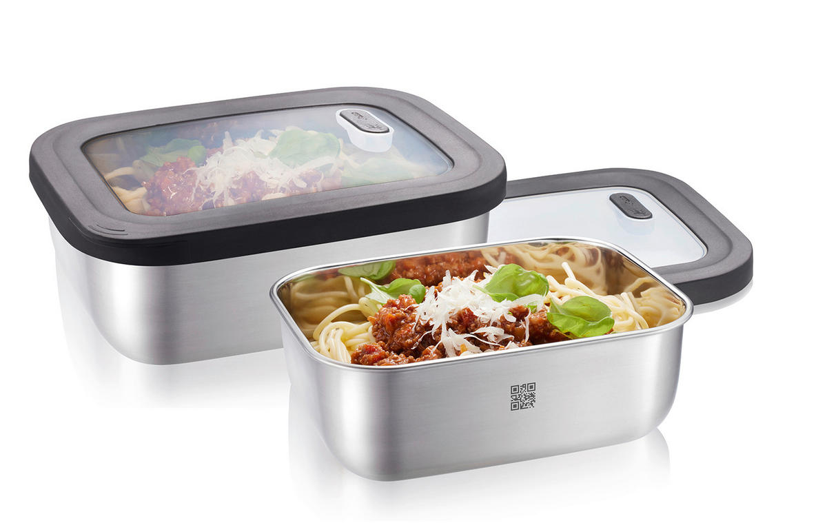 SET POSUDA ZA ČUVANJE NAMIRNI   PROVIDO  - boje oplemenjenog čelika, Basics, metal (24/18,5/9cm) - Gefu