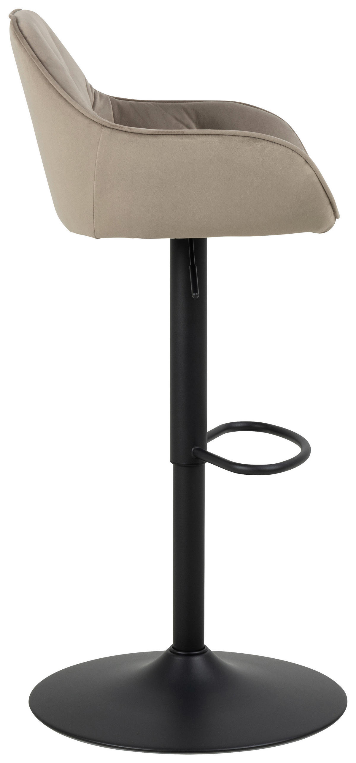 BARSKA STOLICA  bež   - bež/crna, Dizajnerski, tekstil/metal (52/109/52cm) - Carryhome