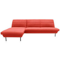 ECKSOFA Looks IX Orange Webstoff  - Schwarz/Orange, Design, Textil/Metall (168/274cm) - LOOKS by W.Joop
