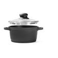 KOCHTOPF Turin 1,05 L  - Klar/Edelstahlfarben, KONVENTIONELL, Glas/Kunststoff (16/8,5cm) - Homeware Profession.