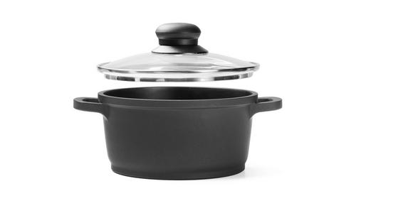 KOCHTOPF Turin 1,05 L  - Klar/Edelstahlfarben, KONVENTIONELL, Glas/Kunststoff (16/8,5cm) - Homeware Profession.
