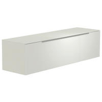 LOWBOARD 160/41/45 cm  - Weiss/Alufarben, Design, Glas/Holzwerkstoff (160/41/45cm) - Moderano