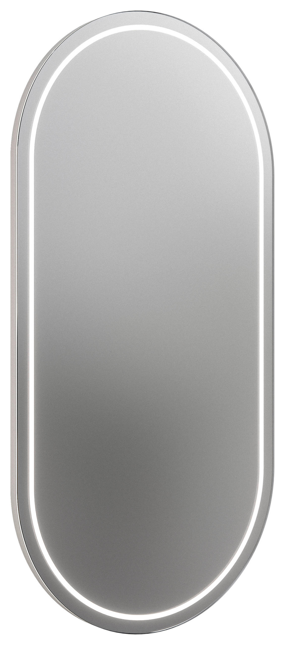 BADEZIMMERSPIEGEL 45,1/90,1/3,2 cm  - Silberfarben, KONVENTIONELL, Glas (45,1/90,1/3,2cm) - Dieter Knoll