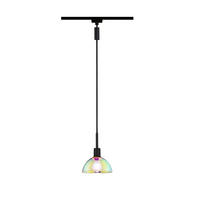 SCHIENENSYSTEM-HÄNGELEUCHTE - Multicolor, Design, Glas/Metall (14/140cm) - Paulmann